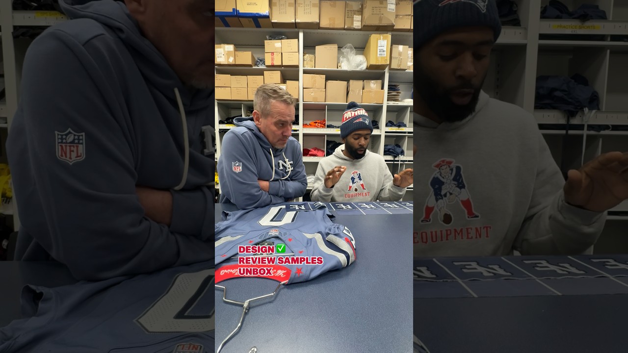 Designing Drake Maye’s Rivalries hand warmer 👀 #drakemaye #patriots #nfl #shorts