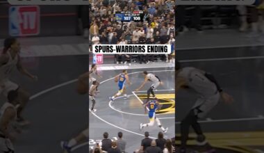 Wild finish to Warriors vs Spurs 🍿