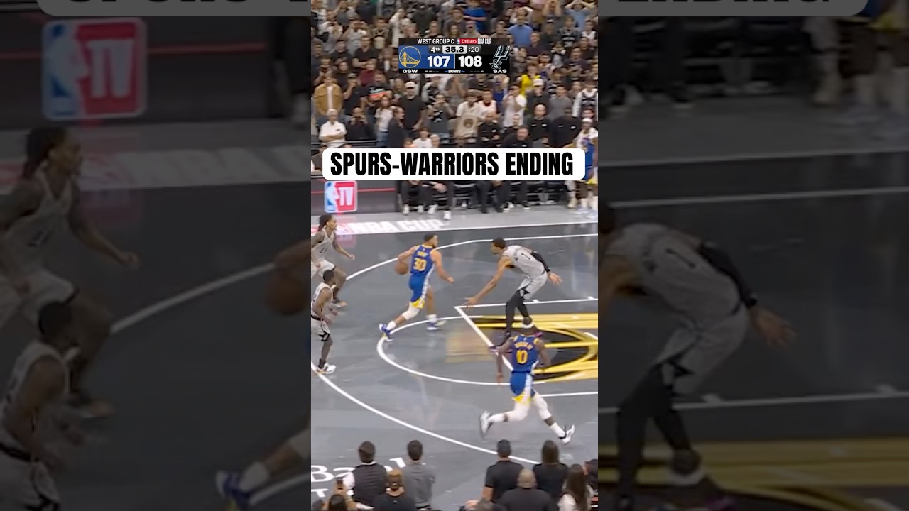 Wild finish to Warriors vs Spurs 🍿