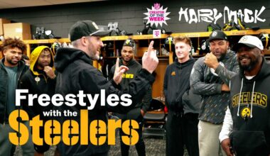 Rapper @HarryMack Freestyles with the Steelers!