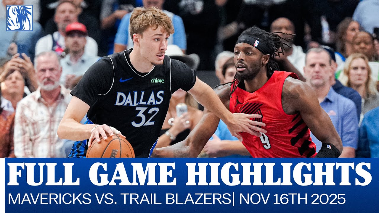 Mavericks Highlights vs. Portland Trail Blazers | November 16, 2025