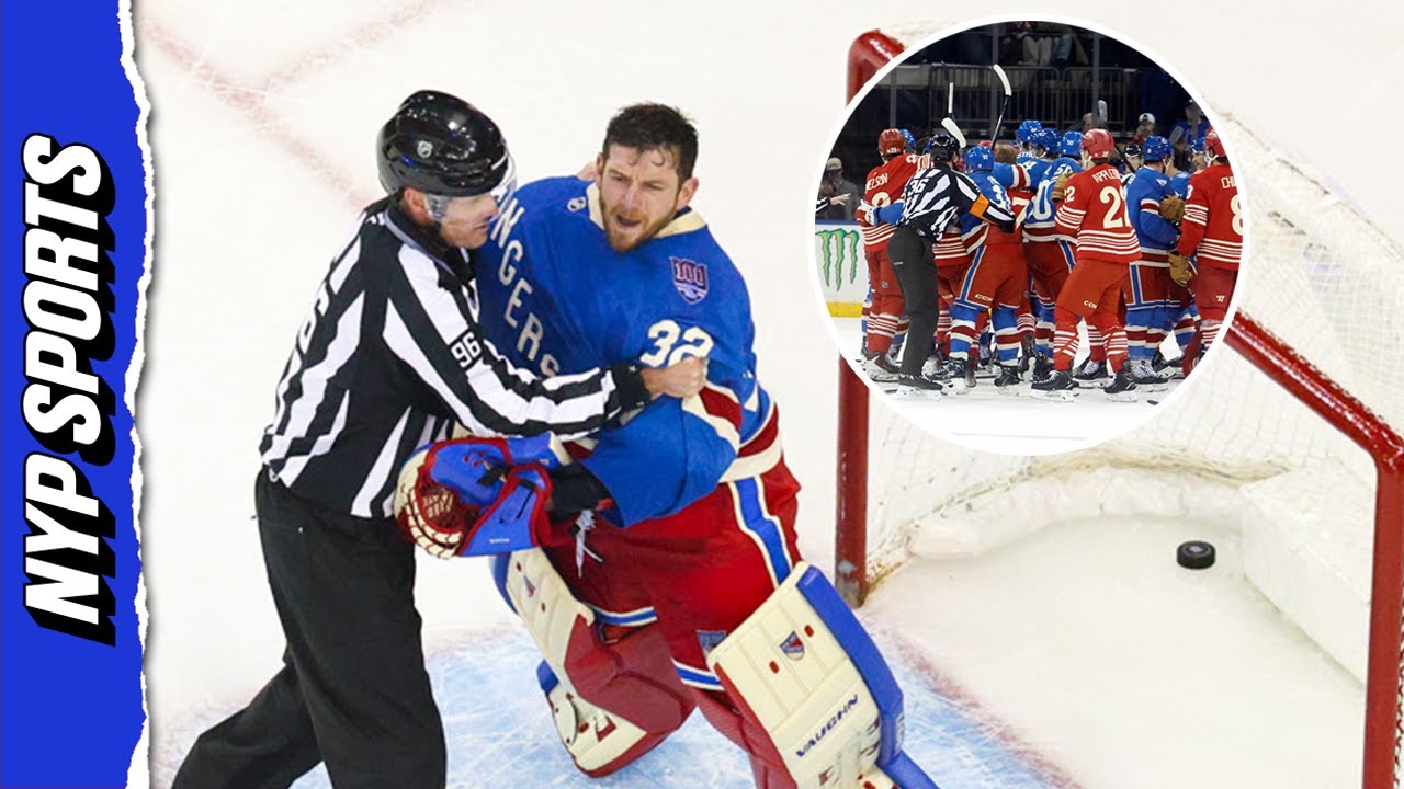 What ignited BIG BRAWL between Rangers, Red Wings?