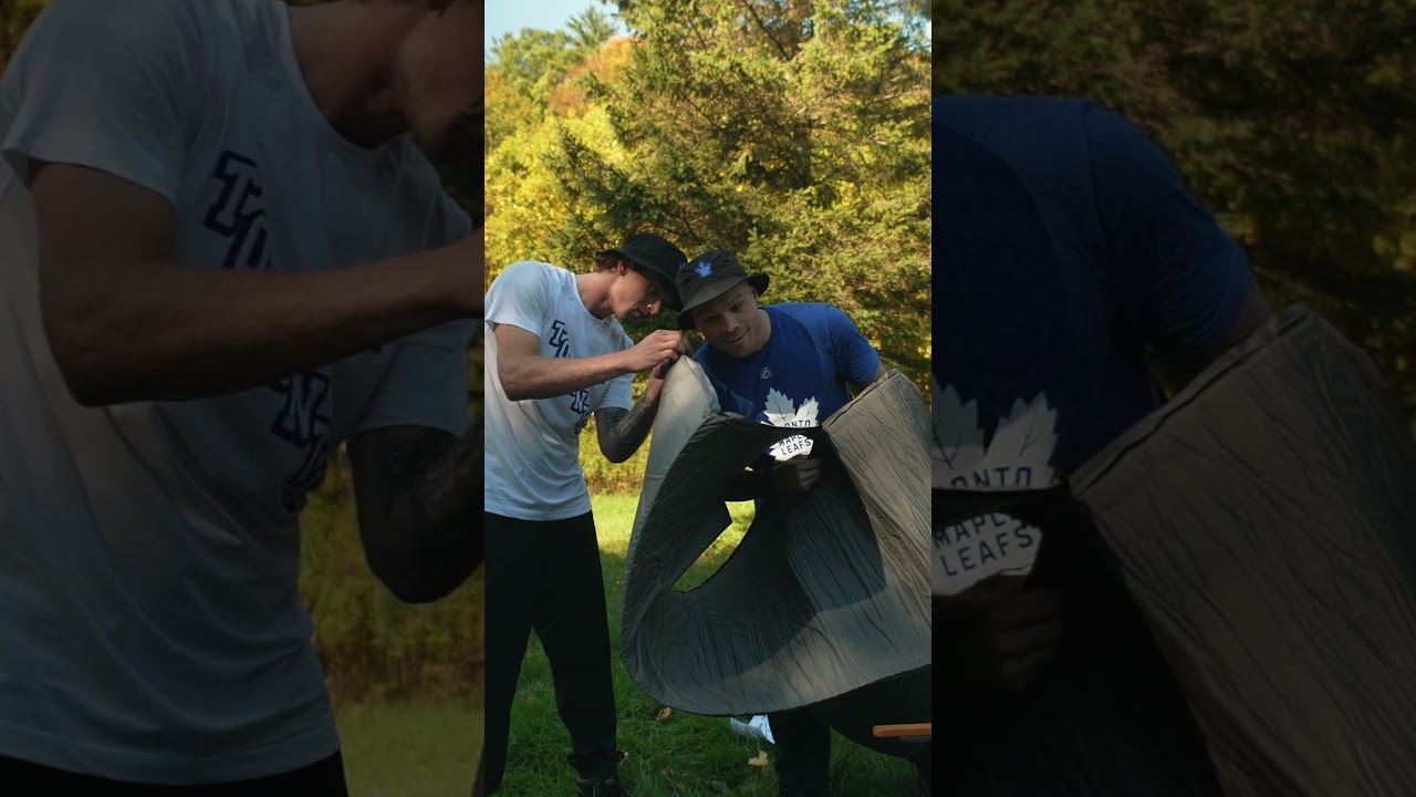 Setting Up Camp with Max & Benny | Toronto Maple Leafs x Canadian Tire