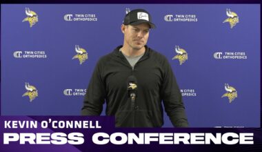 Kevin O’Connell on Donovan Jackson's Injury, Darrisaw & Smith's Returns & J.J. McCarthy's Recovery