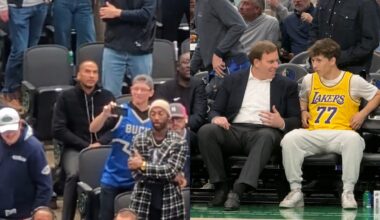 Nico Harrison tries to ignore "Fire Nico" chants and Mavs owner sits with Luka fan 😅
