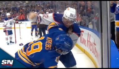 Oilers And Sabres Clash After Jake Walman Fires Late Shot