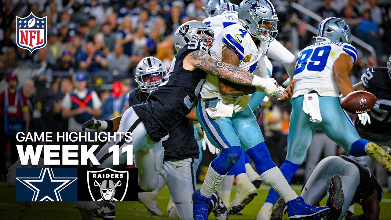 Dallas Cowboys vs Las Vegas Raiders Game Highlights | 2025 NFL Season Week 11