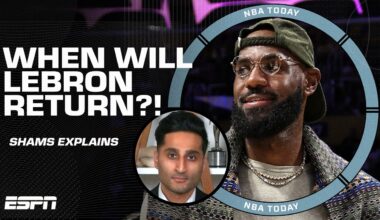 Shams Charania explains LeBron's timeline to return ➡️ What's his best role for Lakers?! | NBA Today