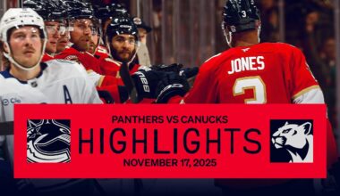 Panthers vs Canucks Highlights | 13-GOAL THRILLER! | 11.17.25