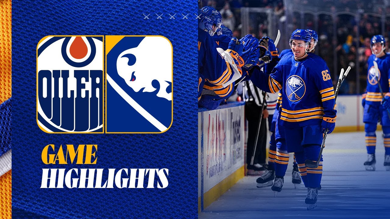Noah Ostlund Scores Two In Buffalo Sabres 5-1 Win Over Edmonton Oilers | Game Highlights