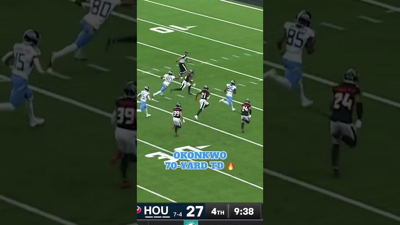 look at that breakaway speed 😮‍💨 #chigokonkwo #tennessee #titans #nfl