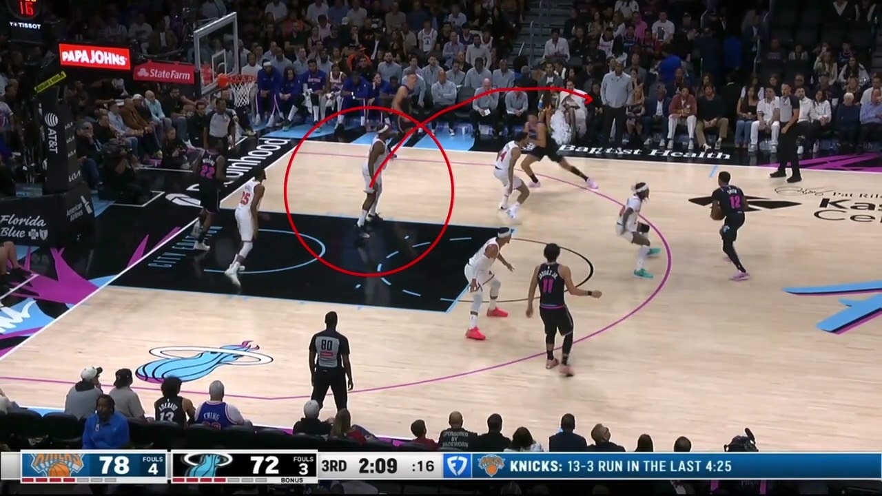 NEW YORK KNICKS human pile of crap coaching vs. MIAMI HEAT