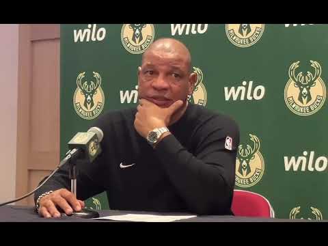 Milwaukee Bucks head coach Doc Rivers speaks on Giannis Antetokounmpo’s groin injury Nov. 17.