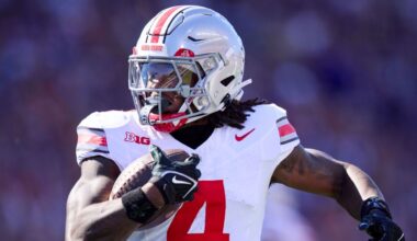 Ohio State mum on status of star WRs Smith, Tate vs. Rutgers