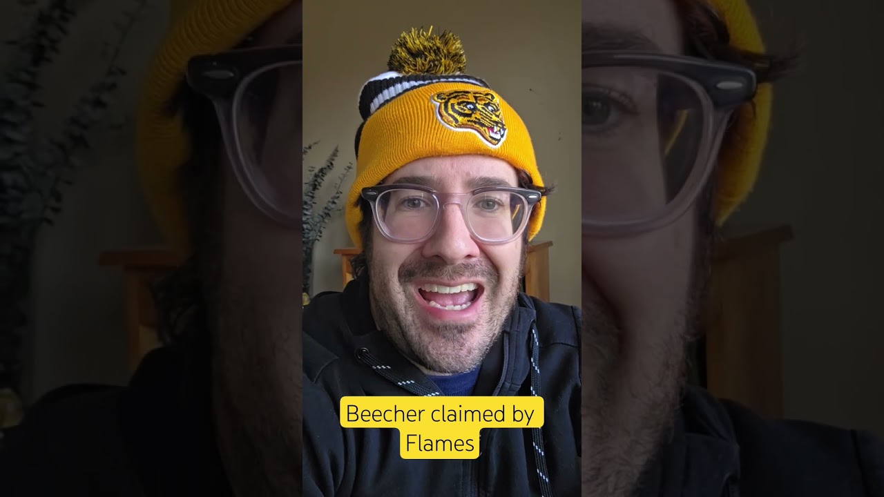 Johnny Beecher, you're now a member of the Calgary Flames