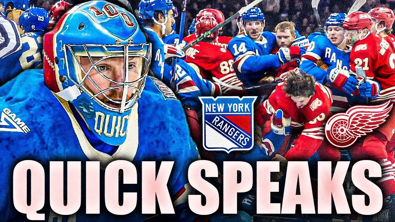 JONATHAN QUICK REVEALS THE TRUTH ABOUT THE RED WINGS & RANGERS BRAWL: WHAT REALLY HAPPENED
