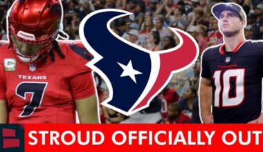 TEXANS NEWS ALERT 🚨C.J. Stroud Officially Ruled Out Of Bills TNF Game | How Davis Mills Can Win