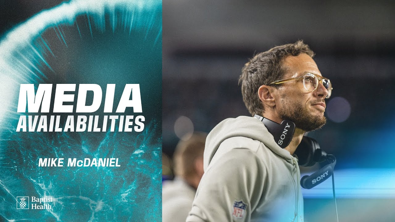 Coach Mike McDaniel meets with the media | Miami Dolphins