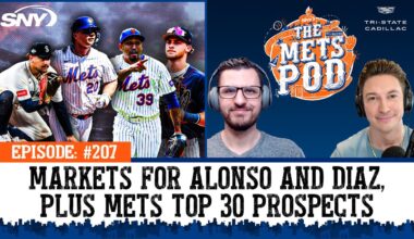 Josh Naylor stays put, Pete Alonso's market, Edwin Diaz at 50/50 & a new Top 30 Mets Prospects list