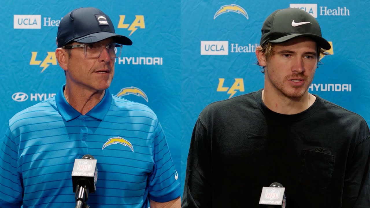 Jim Harbaugh & Justin Herbert Postgame Press Conference Vs Jaguars | LA Chargers
