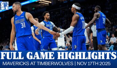 Mavericks Highlights at Minnesota Timberwolves | November 17, 2025