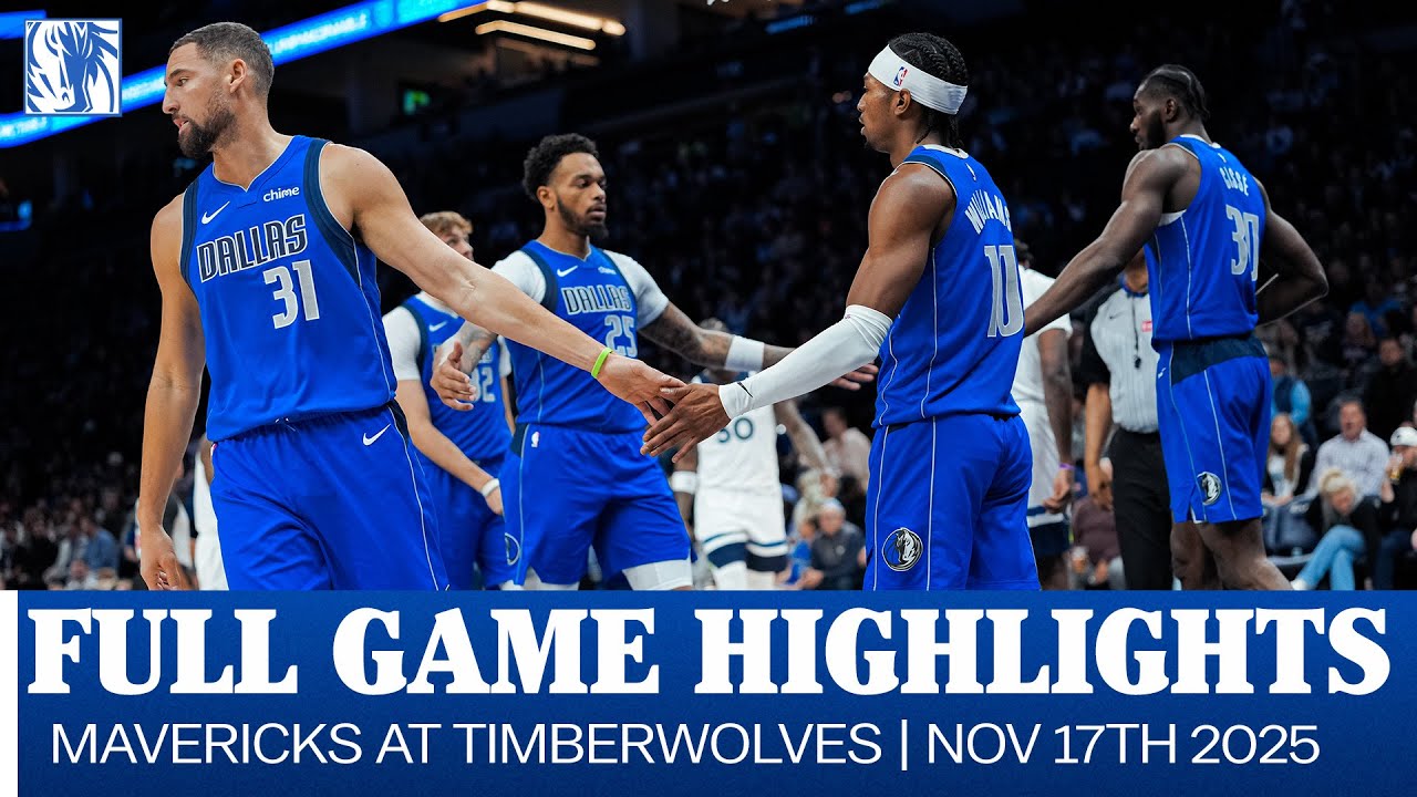 Mavericks Highlights at Minnesota Timberwolves | November 17, 2025