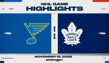 NHL Highlights | Maple Leafs vs. Blues | November 18, 2025