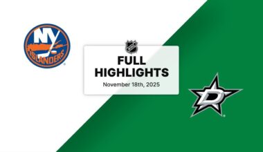 NHL Highlights | Islanders vs. Stars | November 18, 2025