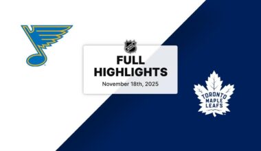 NHL Highlights | Blues vs. Maple Leafs | November 18, 2025