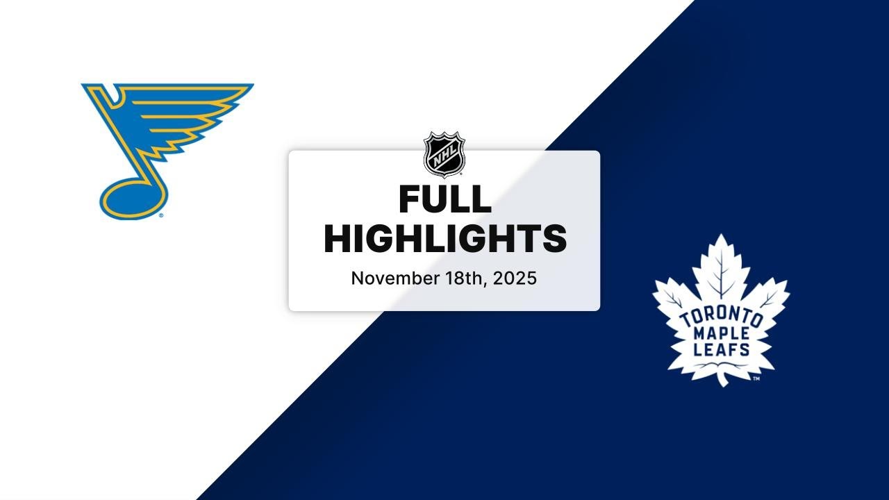 NHL Highlights | Blues vs. Maple Leafs | November 18, 2025