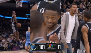 De'Aaron Fox windmill dunk and Harrison Barnes clutch shots caps 11-0 run to win vs Grizzlies