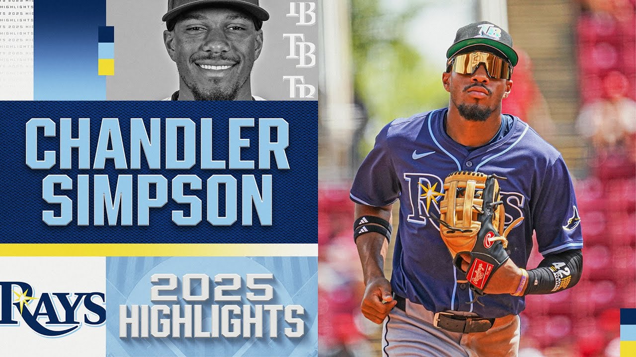 The FASTEST MAN in BASEBALL? 💨 Chandler Simpson's rookie season with the Rays! (2025 highlights)