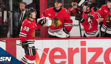 Blackhawks' Connor Bedard Records Second Career Hat Trick Vs. Flames