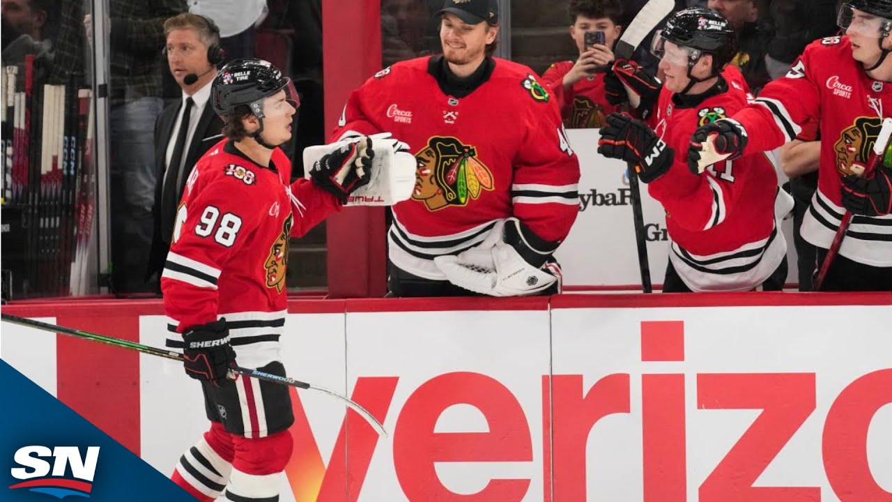 Blackhawks' Connor Bedard Records Second Career Hat Trick Vs. Flames