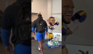 Aaron Donald at the practice facility?? 🐐 #rams #nfl #shorts