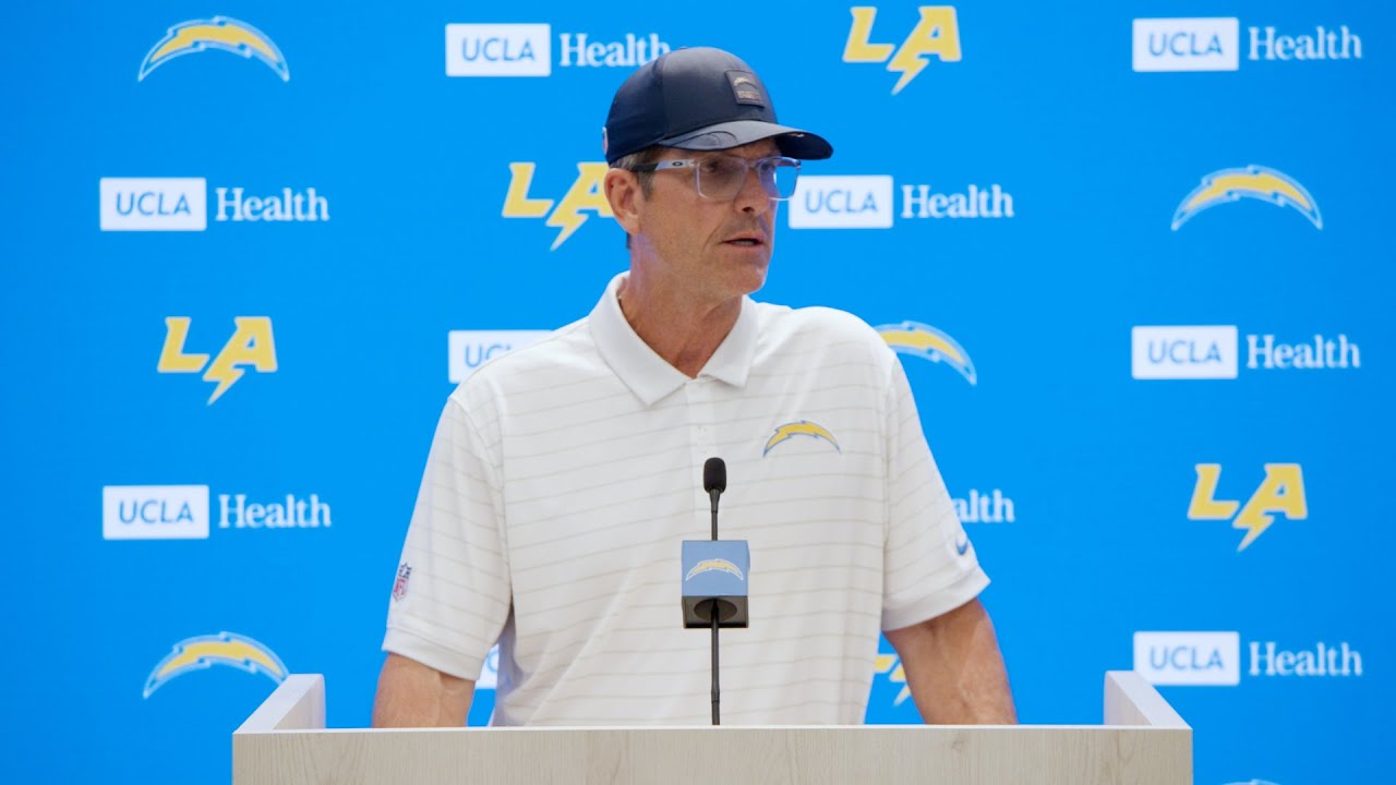 Jim Harbaugh On Attacking Bye Week | LA Chargers