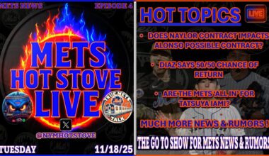 Mets Hot Stove Live | New York Mets | Mets News | Mets Trade Rumors | MLB Hot Stove | Pete Alonso