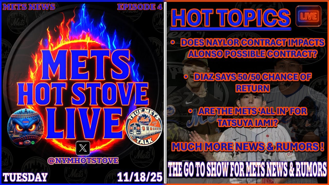 Mets Hot Stove Live | New York Mets | Mets News | Mets Trade Rumors | MLB Hot Stove | Pete Alonso
