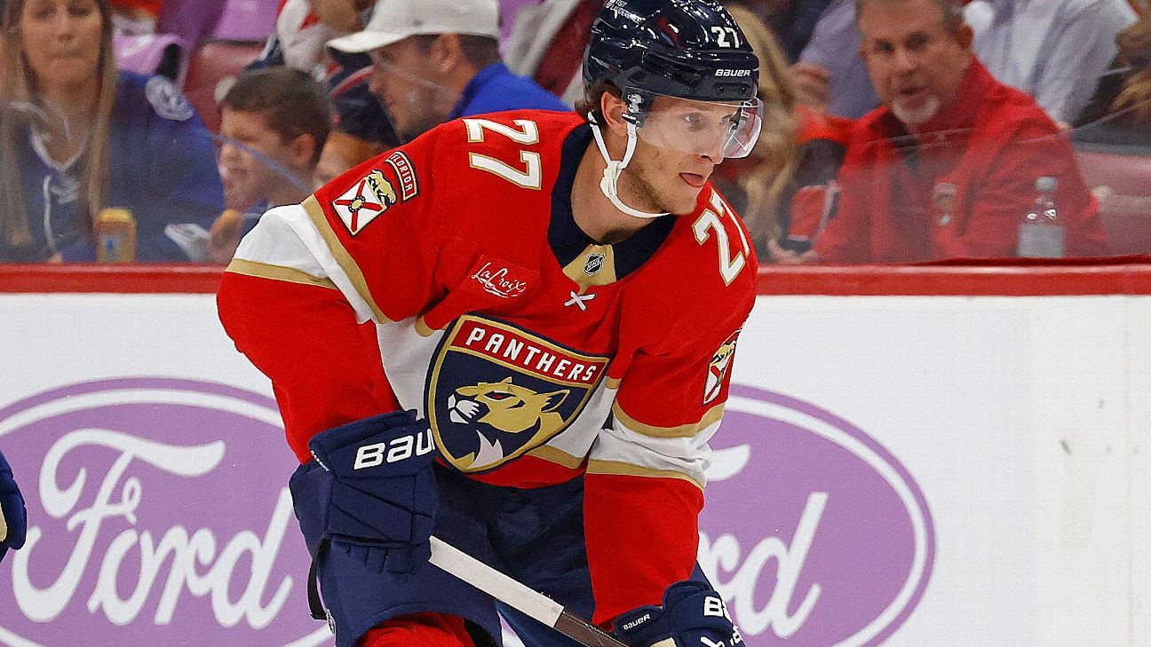 Panthers say Eetu Luostarinen out after 'barbequing mishap'