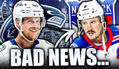 MORE TERRIBLE NEWS FOR JT MILLER… (Canucks, Rangers, Elias Pettersson)