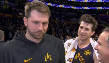 Luka Doncic says Austin Reaves is trying to be his friend but he's not allowing it 😂