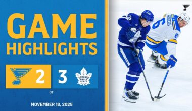 Game Highlights: Maple Leafs 3, Blues 2 (OT)