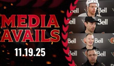 Brady Tkachuk, Jake Sanderson, Stephen Halliday, Travis Green Media Availability