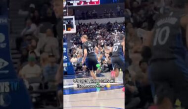 We see you Coop 🤪 #cooperflagg #dallasmavericks #nba