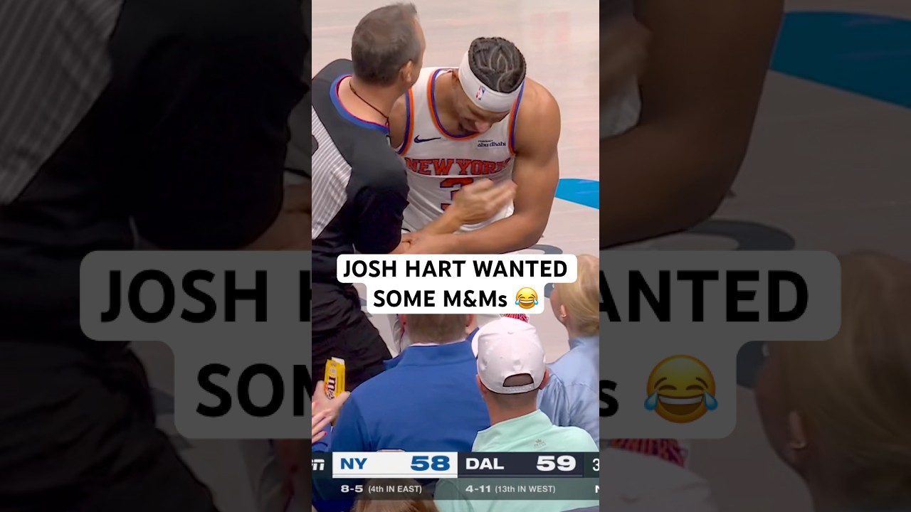 Josh Hart needed a snack 😂