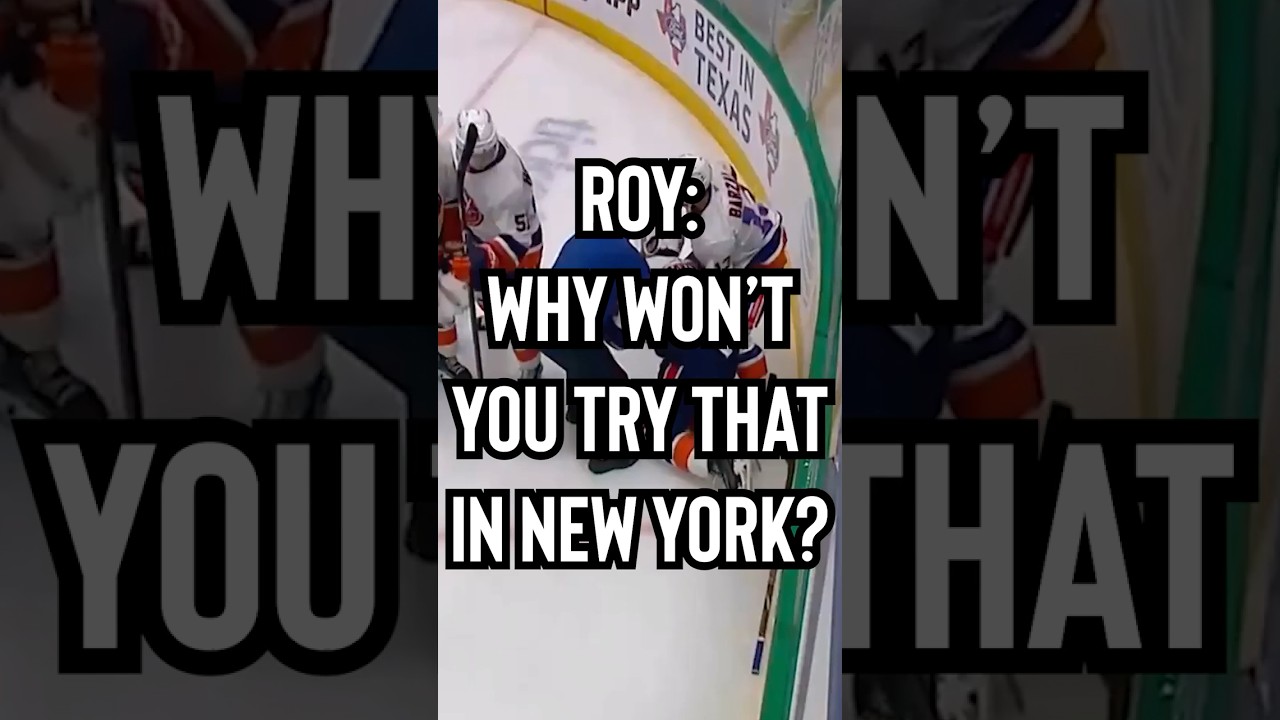 Patrick Roy had some words for Rantanen #nhl #hockey #newyorkislanders #dallasstars #texashockey