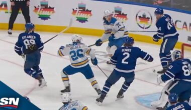 Maple Leafs' William Nylander Bats Puck Into Own Net