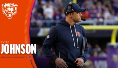 Ben Johnson on respect for T.J. Watt, Steelers defense | Press Conference