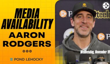 Aaron Rodgers Media Availability (Nov. 19) | Pittsburgh Steelers