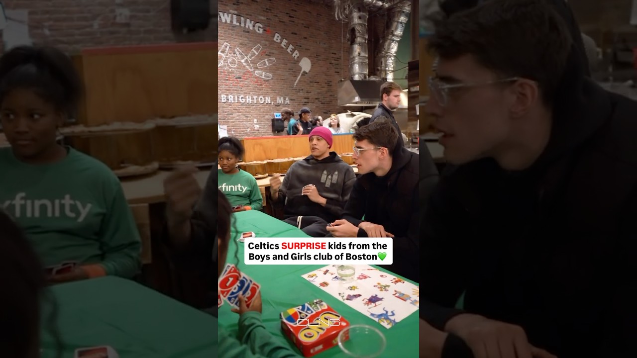 Celtics SURPRISE Kids From Boston for Fun Afternoon of Games! 💚